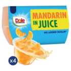 Dole Mandarins In Juice Fruit Fruits Snacks 4 x 113g