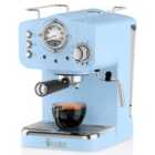 Swan SK22110BLN Retro Pump Espresso Coffee Machine - Blue