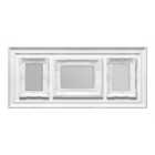 Premier Housewares Multi Frame 3 Photo White Plastic Vintage Style Frame - 1 of 5 x 7", 2 of 4 x 6"