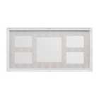 Premier Housewares White Multi Photo Frame, 5 Photo - 13.5 x 8.7cm, 19 x 19cm