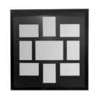 Premier Housewares Black Multi Photo Frame, 9 Photo - 20 x 14 cm, 9 x 14 cm