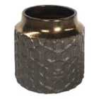 Premier Housewares Zircon Ceramic Planter Metallic - Large