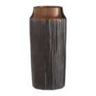 Premier Housewares Mica Ceramic Vase Metallic - Small