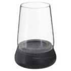 Premier Housewares Kira Hurricane Candle Holder - Grey Marble/Glass