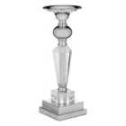 Premier Housewares Amara Candle Holder Crystal/Metal - 30cm