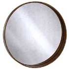 Premier Housewares Colton Round Wall Mirror - Antique Gold Finish