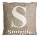 Premier Housewares 'Snuggle' Cushion - Natural