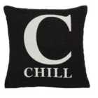 Premier Housewares 'Chill' Cushion - Black