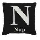 Premier Housewares 'Nap' Cushion - Black