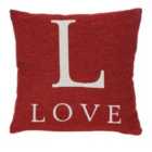 Premier Housewares 'Love' Cushion - Red