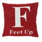 Premier Housewares 'Feet Up' Cushion - Red