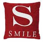 Premier Housewares 'Smile' Cushion - Red
