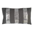 Premier Housewares Kensington Townhouse Wool Cushion - Grey/Silver