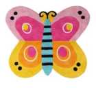 Premier Housewares 100% Cotton Butterfly Rug