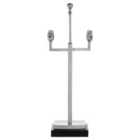 Premier Housewares Chancel Lamp Base in Nickel Finish with Marble Base