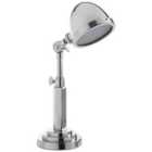 Premier Housewares Macon Adjustable Table Lamp - Silver Finish