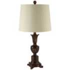 Premier Housewares Pembroke Table Lamp in Bronze Finish with Grey Shade