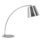 Premier Housewares Table Lamp in Chrome with PVC Shade