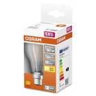 Osram Classic A 60W LED Filament Frosted BC Bulb - Warm White