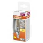 Osram Candle 60W Clear Filament SES Bulb - Warm White