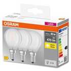 Osram Frosted 40W Equivalent LED Golf Ball SES Bulbs, Warm White - 3 Pack