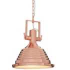 Premier Housewares Lexington Medium Copper Pendant Light