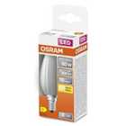 Osram Candle 60W Frosted Filament SES Bulb - Warm White