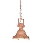 Premier Housewares Lexington Small Copper Pendant Light