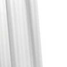 Croydex Woven Stripe Shower Curtain - White