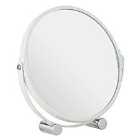 Premier Housewares White Metal Magnifying Shaving Mirror