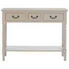 Heritage Console Table Rectangular / 3 Drawers Vintage Grey