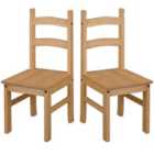 Core Products Halea Pair of Pine Dining Chairs