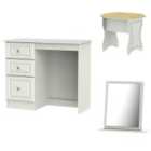 Ready Assembled Montego 3-Piece Dressing Table Set