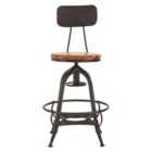Premier Housewares New Foundry Bar Chair With Adjustable Height