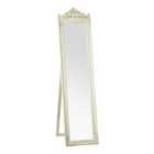 Premier Housewares Boudoir Standing Mirror- Cream/Gold