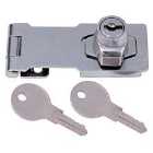Select Hardware Lockable Hasp & Staple Chrome Plated - 75mm