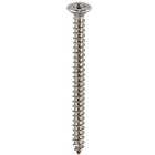 Select Hardware Cross Recessed Countersunk Woodscrews Steel Hardened Twin Thread Bright Zinc Plated 1/2"X No.4 (60 Pack)