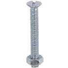 Select Hardware Slotted Countersunk Machine Screws & Nuts Bright Zinc Plated M3X25 (15 Pack)