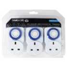 Daewoo 24-Hour 13 Amp Mechanical Timers - 3 Pack