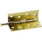 Select Hardware Butt Hinges Brass Solid Drawn 25mm (2 Pack)
