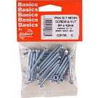 Select Hardware Slotted Pan Head Screws & Nuts Bright Zinc Plated M4X40 (20 Pack)