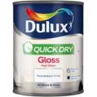 Dulux Quick Dry Gloss 750ml Paint - Brilliant White