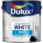 Dulux Matt Emulsion Pure Brilliant White Paint - 2.5L