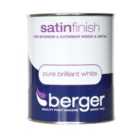 Berger Satin Paint – Brilliant White, 750ml