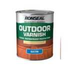 Ronseal Outdoor Varnish – Clear Satin, 750ml