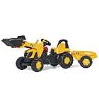JCB Kids Tractor with Front Loader and Trailer