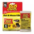 The Big Cheese Rat and Mouse Killer Grain Bait Sachets - 6 x 25g