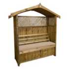 Zest Hampshire Arbour with Seat Pad - Stone