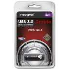Integral 32GB Crypto FIPS 140-2 Encrypted USB 3.0 Flash Drive - 145MB/s