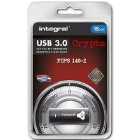 Integral 16GB Crypto FIPS 140-2 Encrypted USB 3.0 Flash Drive - 145MB/s